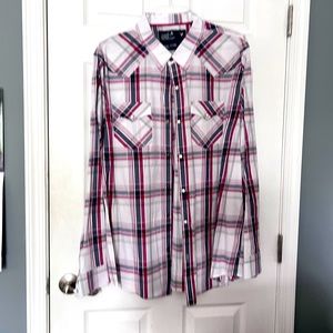 American Eagle plaid button shirt